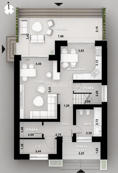 Casa 4 camere Bod Brasov | 119 mp utili | pompa caldura Nibe | incalzire pardose - 15