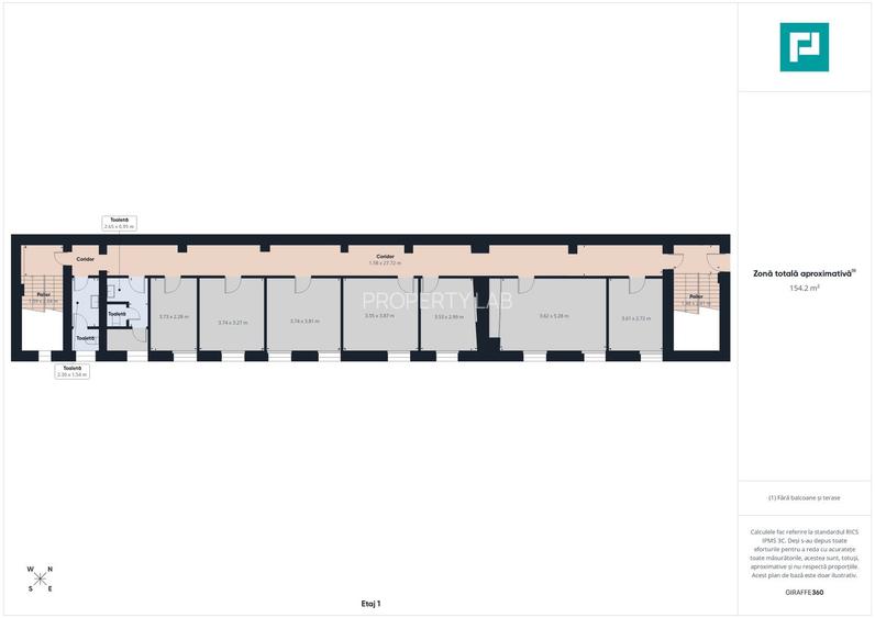 Birouri Ultracentrale, 154 mp, Parcare cu bariera - 10