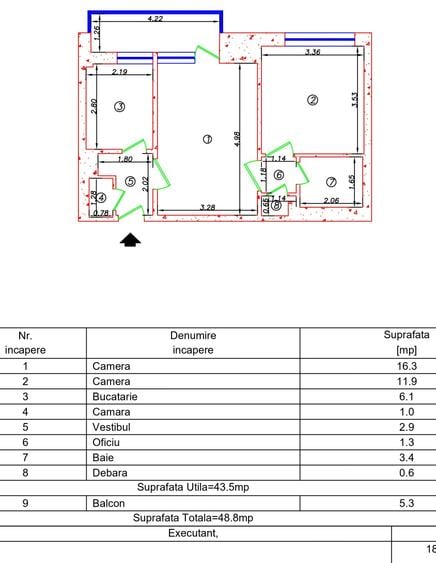 Apartament cu 2 camere - Metrou 1 Mai, Calea Griviței - 2