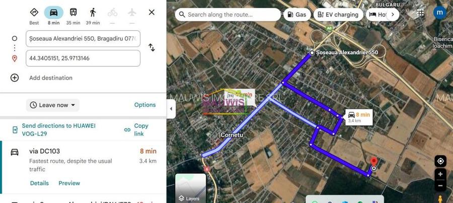 Vand teren in  Magurele - strada Stejarului - loturi 500 mp - 3