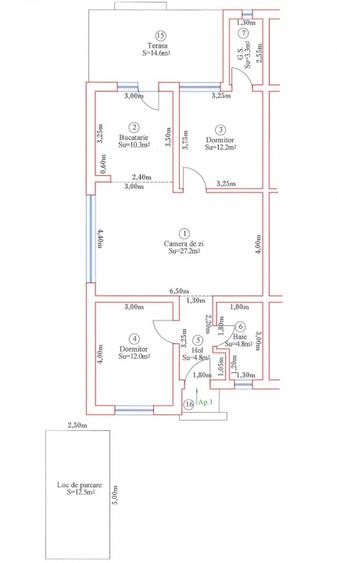 Duplex cu 3 camere si 2 bai - Mosnita Veche - noul Lidl - 3
