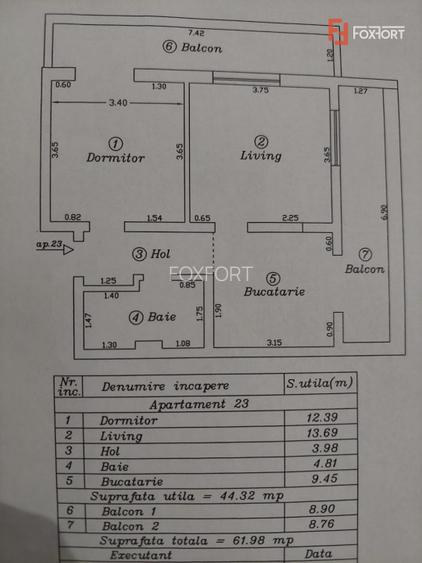 Apartament cu 2 camere la etajul 3 in Giroc - 9