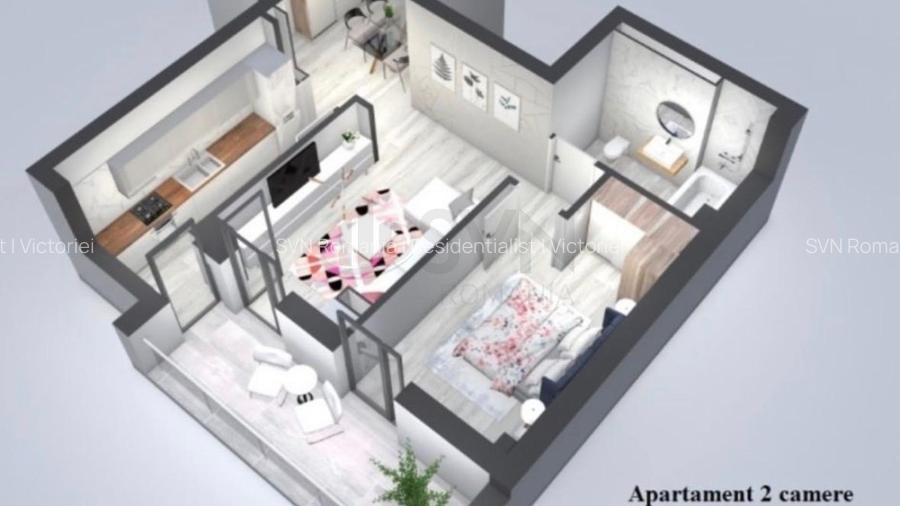 REA1004948 Apartament 2 camere I Parcare I Centrala Proprie I Palatul Parlamentu - 11