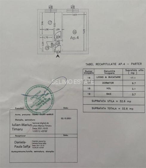 Garsoniera dubla | Bloc 2021 | Investitie sigura | Comision 0% - 6