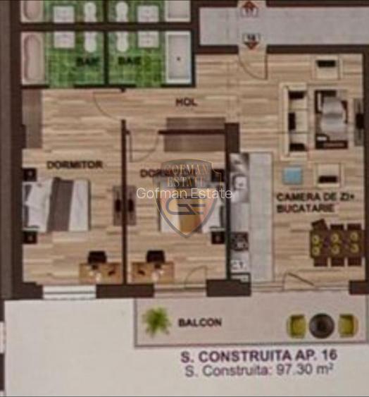 Ap 3 camere, semidecomandat, Mamaia Nord Et 1/8, lift, 97.30 mp, balcon, Lidl - 28