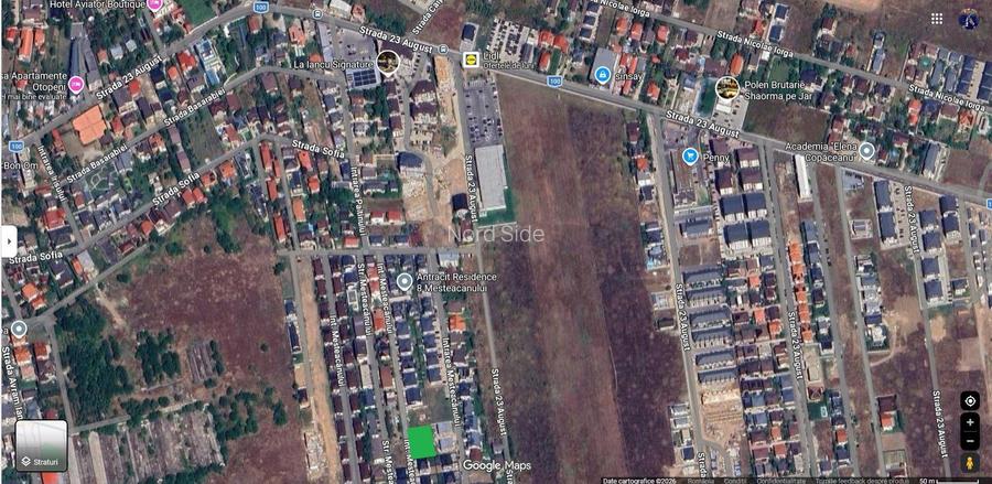 Intravilan Mega Image 23 august 1386m2 - 2