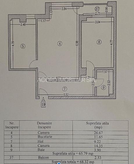 Compozitori-apartament 2 camere 68 mp cu loc de parcare - 10