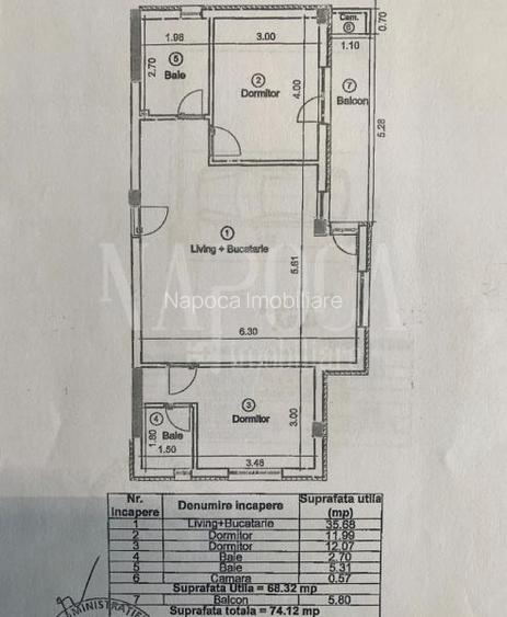 Apartament 3 camere de vanzare in Floresti - 10