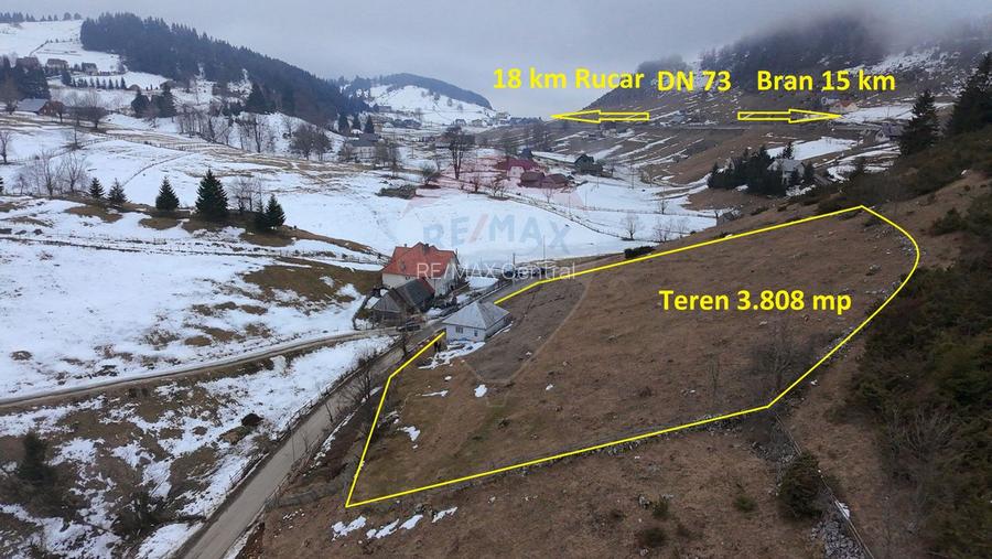 Casă + Teren Intravilan Fundata | Vedere Panoramică | Apă, curent - 7