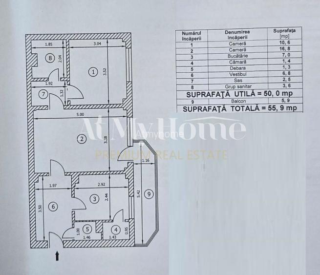 Apartament NOU, RENOVAT cu 2 camere, zona exclusivista, mobilier nou PREMIUM - 1
