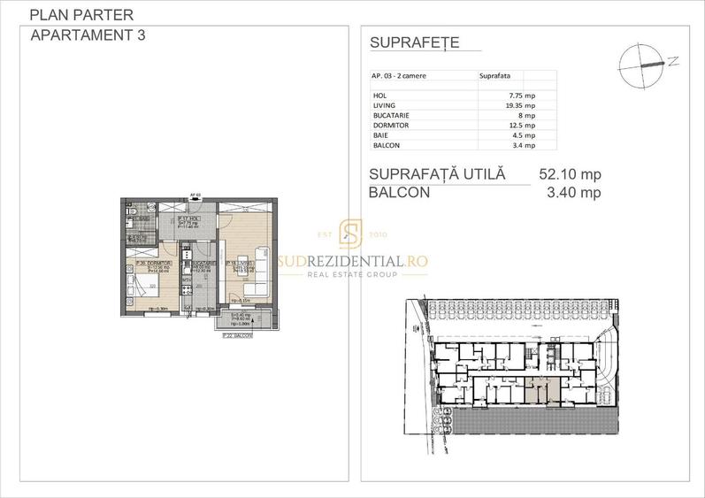 Apartament nou, 2 camere, decomandat, Grand Arena, Direct Dezvoltator - 1