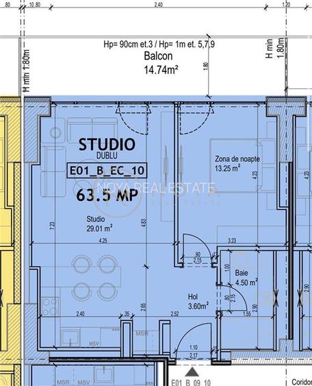 Apartament de 2 camere in One Lake District - 8