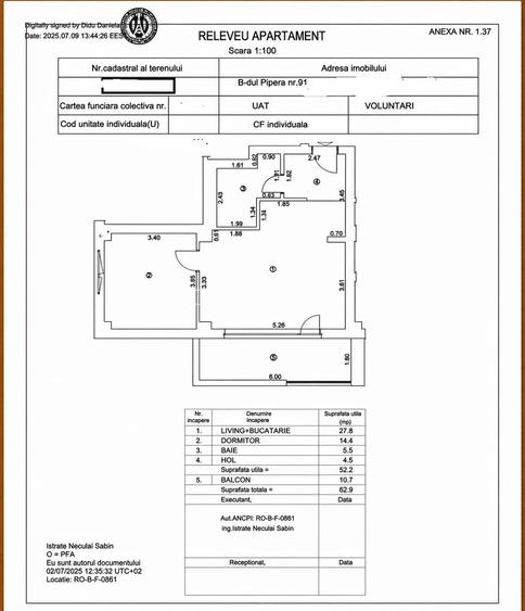 Apartament 2 camere | Residence 5 | Forest 1 - 5
