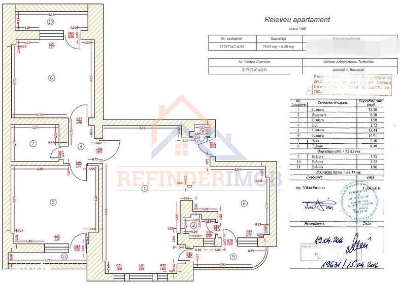 Apartament 3 camere, Bd. Regina Maria, rond Cosbuc - 11