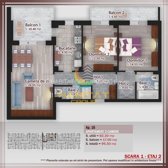 Apartament 3 camere- 99 mp - Pallady - 7