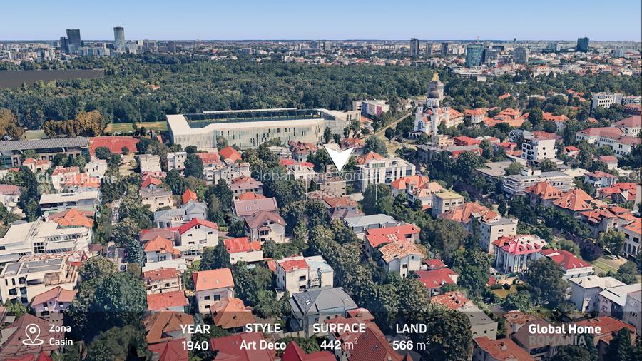 Interbelic Art Deco Villa 440 sqm + Land 566 sqm • Zona Domenii - Casin - 1 Mai - 14