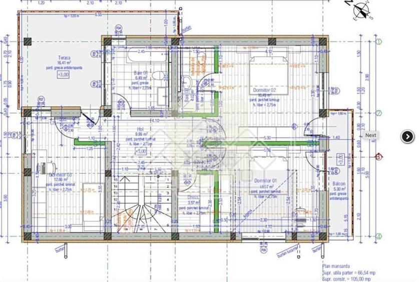 Casa moderna 5 camere teren 490 mp terasa acopertia in Cristian - 22