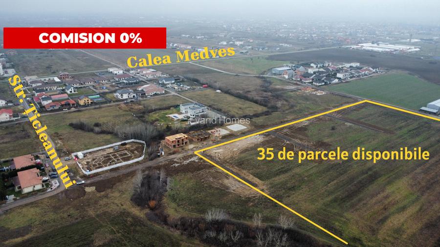 Comision 0% Parcele teren cu toate utilitatile si asfalt - Mosnita  - 2