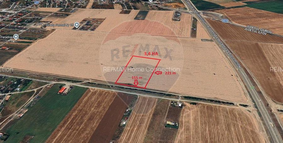 Teren intravilan 3,4 Ha Ciorogarla str.  Nicolae Iorga - 2