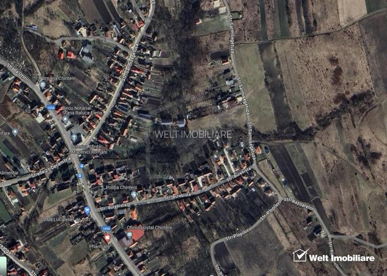 Teren in Chinteni, intravilan, pretabil constructie casa, 1300mp, zona Primariei - 2