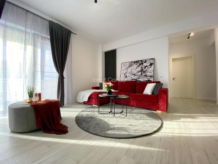 Apartament modern mobilat si utilat, 2 camere,terasa -16mp  si parcare subterana - 7