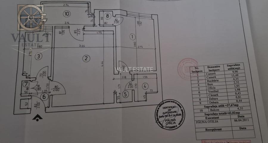 Apartament 2 camere - Metrou Universitate- Risc II - 1
