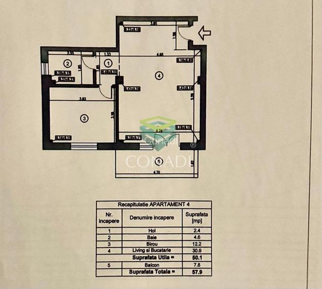 Apartament 2 camere – Olympia Residence – Parcare Exterioara - 1