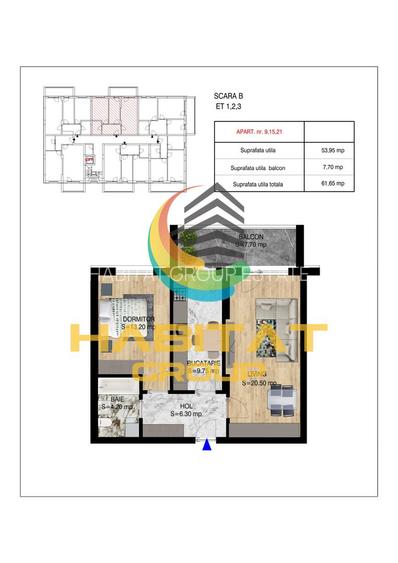 Pallady 2 camere decomandat 62 mp la 15 min.metrou N.Teclu - 2