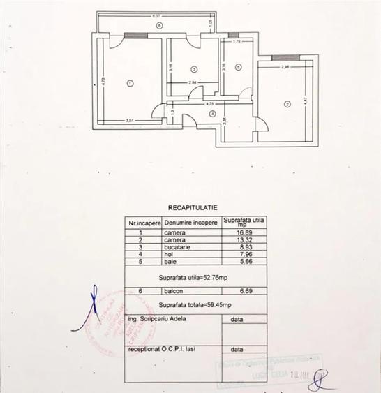 Apartament 2 camere decomandat, 60mp, mobilat, loc de parcare - Valea Lupului - 15