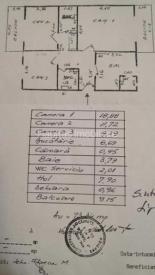 Apartament de vanzare | 3 camere | Grigorescu | Etaj Intermediar - 2