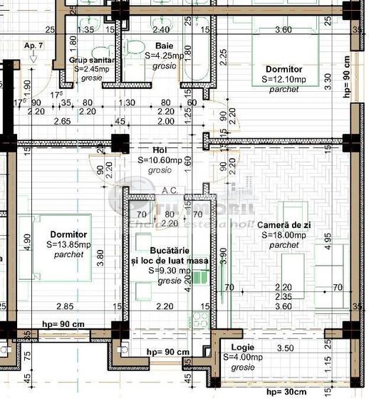 Apartament 3 camere 75mp util - Rond ERA-0% comision - 4