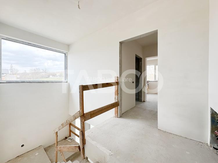 Casa cuplata semifinisata de vanzare in Dambul Rotund cu garaj - 7