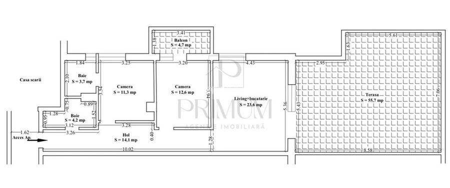 S.BARNUTIU | PENTHOUSE | 3 CAM | 2 BAI | TERASA 56MP| 2xPARCARE SUBTERANA | 2 BO - 7