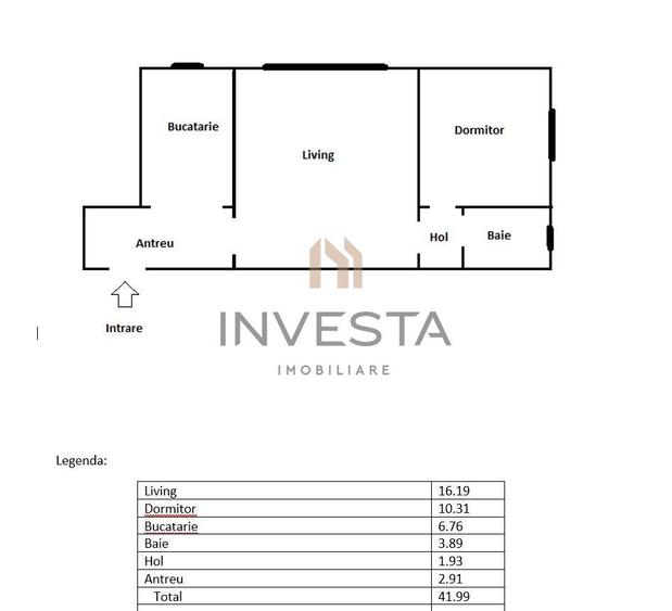 Apartament cu 2 camere semidecomandat in zona Hermes, Gheorgheni - 1
