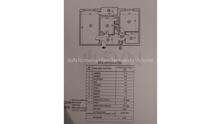 REA1026342 Apartament 2 camere Crangasi - 11