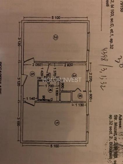 Floreasca, Mozart, apartament 2 camere dec et 1 - 1