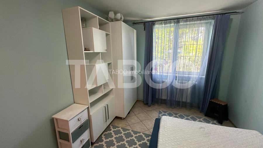 Apartament 3 camere cu balcon mobilat utilat zona Rahovei Sibiu - 6