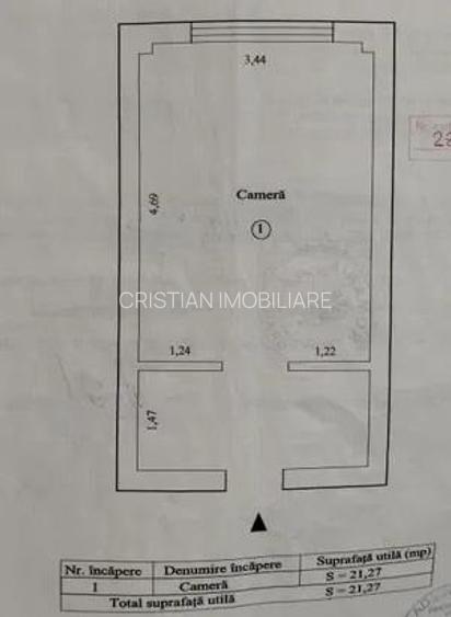 Zona buna! Garsoniera Bariera, etaj 3, 22 mp - 6