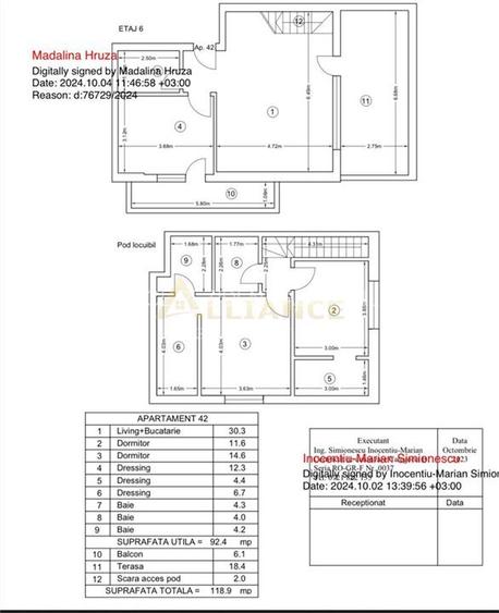 15 Minute Metrou Aparatorii Patriei | Penthouse | 118mp - 15