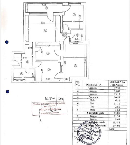 Vanzare Apartament 3 camere | Dorobanti - Perla | Bloc 2017 |