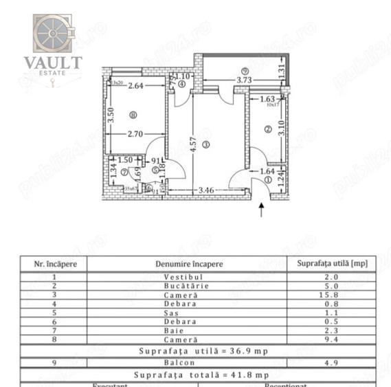 Apartament 2 camere Finisat- Piata Amzei-Calea Victoriei - 7