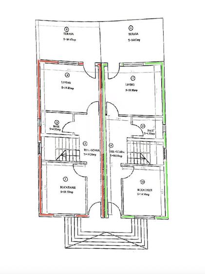 Duplex cu 3 camere, 103mp utili+2 balcoane, 267mp teren, Cristian - 1