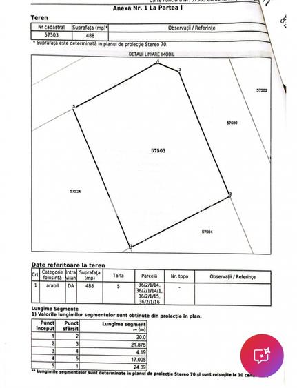 Teren intravilan | Dubla deschidere | Berceni Vidra | 0%Comision - 1