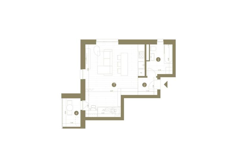 Apartament cu 1,5 camere în zona Parneava - 4