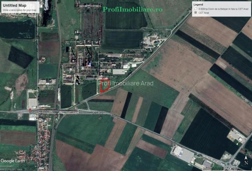 Teren 10.500 mp la sosea strada Ovidiu in fata la CET Arad - 2