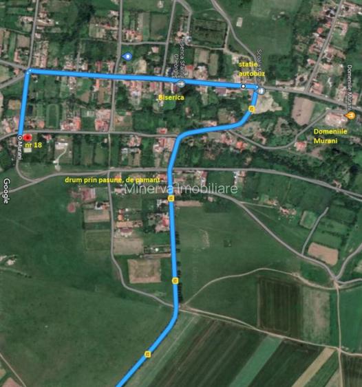 Teren intravilan 1.584 mp | 2 fronturi stradale | Murani | Comision 0% - 14