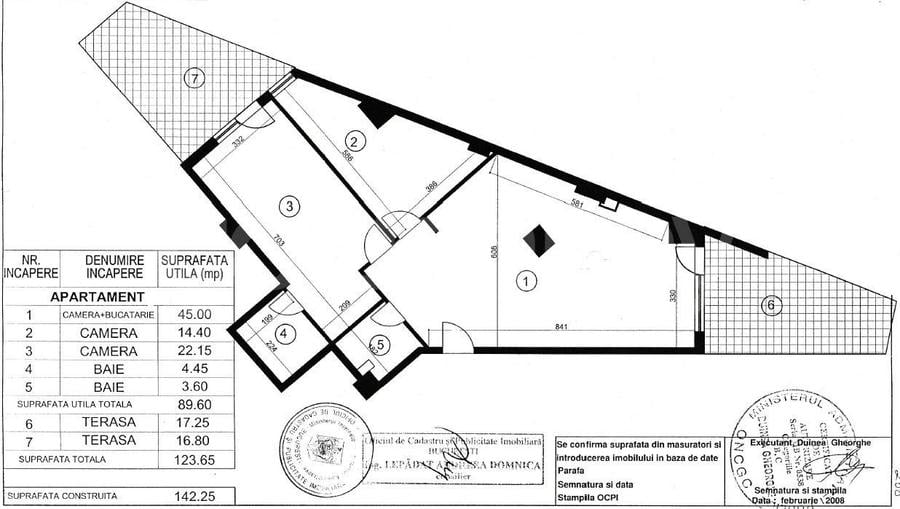 Apartament cu 3 camere, 2 bai | 34mp terase gradina | inchiriat - 1