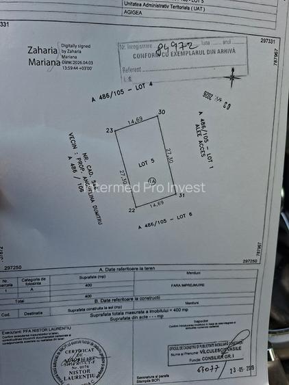 Lazu- teren intravilan de 400mp cu PUZ - 3