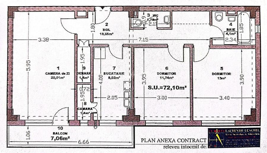 3 camere în Scriitorilor – spațiu generos, poziție excelentă, potențial ridicat - 3
