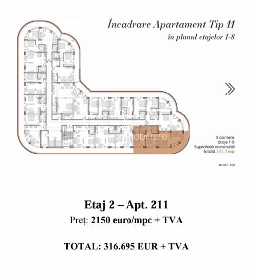 Apartament - Etaj 2 - Complex Rezidențial WHITE SEA - Navodari - 6